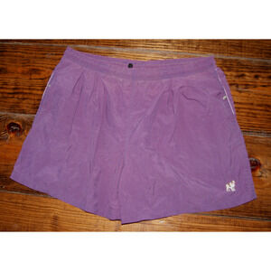 Vintage 90s Big Dogs Nylon Shorts Mens XL Purple Swim Trunks Lined